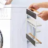 Kancalar Raylar Buzdolabı Raf Kağıt Havlu Rulo Tutucu Manyetik Buzdolabı Depolama Rafı Baharat Dekoratif Metal Mutfak Organizerhooks