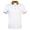 2024SS designer stripe polo shirt t shirts snake polos bee floral mens High street fashion horse polo luxury T-shirt#88G#G