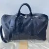 Torby DUFFEL 45 cm 55 cm Sprzedaż podróży Kobiety mężczyźni oryginalna skórzana torba na ramię nosić nity dolne bagażu z głową zamka do 1978 01