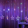 Strings LED EU Plug Twinkle Star String Lights Remote Control Outdoor Christmas Garlands Wedding Party Decoration Curtain LightsLED