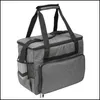Förvaringspåsar Portable Travel Sy Hine Bag Stor kapacitet med handtag Remsor Oxford Cloth Dammtät bärande slitstarkt droppleverans