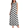 Casual jurken paardenjurk dier mooie zwarte paarden print maxi esthetische long v nek grafische kleding big size 5xlcasual