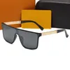 2024 Famous designer light luxury Large Frame Men Metal Sunglasses Summer Seaside Outdoor Siamese Sun Glasses Uv400 Touring Designer Eyewear ppfashionshop 07