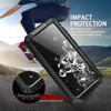 360フルラグアーマーショックプルーフガラス保護ケースiPhone 11 12 13 Pro max mini xs max Kickstandアルミニウムメタルカバー