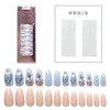 Mode 24 Tips Set False Nail voor Dames Meisjes 3D Sculptuur Wearable Fake Nagels Accessoires Manicure Tools