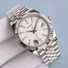 Rolesx Uxury Watch Date GMT OLEX Luxury Brand 40mm Men's Watch Automatic Miyota8215 Mekanisk safirglas Vit Dial Clock 316L Stainles