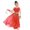 Stage Wear Style Kids Costume di danza del ventre Costumi orientali Abiti da ballerino per 5 pezzi / set Stage Stage Stage