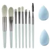 Women 10 Pcs Makeup Brushes Set Make Up Concealer Blush Cosmetic Powder Brush Eyeshadow Highlighter Foundation Brushes Tools