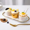30-50 st cupcake Paper Cup Baking Mold Muffin Holder Pastry Tool Cake Tray Dessert Hat Brown White High Temperatur Motent 0616