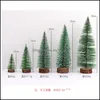 Kerstversiering Cedar mini Tree Top Pine Needle Snowflake Drop Levering 2021 Feestelijke feestartikelen Thuis Tuin DHSZO