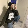 Maglioni O-Collo a maniche lunghe oversize Personaggio dei cartoni animati coreano Sueter Mujer Streetwear Pullover Harajuku da donna