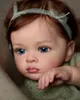 NPK 60cm Avslutad docka i Picture Reborn Tutti Toddler Girl Hand Paint med Genesis High Quality 3D Skin 220707