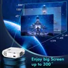 Vidoka -projektor med WiFi och Bluetooth 8000L Full HD Native 1080p Support 4K och Video Zoom