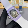 時計リストウォッチデザイナーリチャマーシュマロシリーズRM007-03完全自動機械式時計セラミックケースミルズ女性ズ