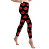 نساء Legging Akatsuki Red Cloud Pattern Print High Cerist Leging Legging Ender for Idour Litness Push Up Brouters W220616