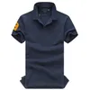 Großhandel Sommer Hohe Qualität 100 % Baumwolle bestickt Plus Size Mode Kurzarm Poloshirts Casual Herren Designer T-Shirts