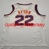 De finale Patch Basketbal Valley Chris Paul Jersey 3 Devin Booker Jerseys 1 Deandre Ayton 22 Zwart Wit Paars Oranje Mannen Gestikte S-XXL