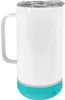 Lokales Lager! 14Oz-Sublimation Bluetooth-Lautsprecher-Tumbler mit Griff Sublimation Gerade Tumbler Wireless Intelligent Music Cups Smart Water Bottle US-Bestand