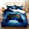 3D COO Gamepad sängkläder set lyx täcke med kuddsäcke Quilt King Cartoon Children Boys Bedstred