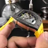 Luxe horloge Horloge Carbon horloge Datum Wijnvat Vrije tijd Zakelijk 17-01 Automatische Fiber Tape Heren