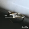 Anneaux de mariage VAGZEB tendance pour les femmes Design Chic éblouissant zircon cubique magnifique discret dame bandes bijoux en gros Rita22