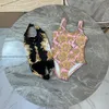 Çocuk mayo tek parçalı yüzmek kız bebek tasarımcısı kıyafetleri sevimli prenses mayo çocuklar bikini banyo yüzme plaj kıyafetleri