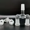 Adaptador de vidrio de 14,5 mm y 18,8 mm Accesorios de cachimba de doble tazón 3 juntas en un menú desplegable Divisor de espoleta de dos tamaños Adaptador esmerilado para opciones Bongs Tuberías Dab Rigs