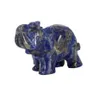 Vários gestos naturais de cura de cura ágata fluorite bolso de elefante esculpido artesanato em pedra de cristal totem spirit stone figuras286z
