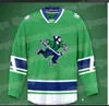 Maglia da hockey personalizzata MitNess Johnny Canuck AHL 2021 Qualsiasi numero e nome Uomo Donna Gioventù Tutte cucite taglia s-4xl