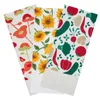 Kitchen Dish Towel Sets of 3 - Home Pantry Decorative Coffee Tea towels / Cute DishTowels for Drying Dishes 15 x 25 Inch