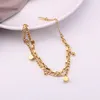 Designer-Mode, hochwertige Charm-Armbänder, Doppelschicht, acht Party-CAI-Titanstahl-Armbänder aus 18 Karat Gold für Frauen, Geschenkliebhaber, Schmuck