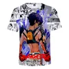Camisetas masculinas Megalo Box Anime 3D Mulheres impressas / homens moda Moda de verão Casual Casual Streetwear Roupas