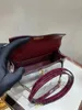 Handbag Crocodile Leather 7A Quality Genuine Handswen Bags Sewn 20cm real size with burgundy4TQL