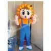 Christmas Sun Flower Boy Mascot Costumes Högkvalitativ tecknad karaktärutrustning Suit Halloween Outdoor Theme Party vuxna unisex klänning