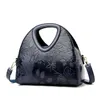 イブニングバッグ高品質の革の高級ハンドバッグデザイナーファッショントートバッグ印刷女性のための花柄のメッセンジャー2022女性肩