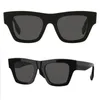 logo aste occhiali sole nero Bio-acetato Occhiali quadrati top quality Shades 4360 uomo donna protezione UV400 lenti pelle Acetato montatura astuccio panno scatola accessori