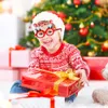 2023 New Children 's Christmas Glasses Decoration Christma Decorations Photo Props 제설기 엘크 파티 안경 선물