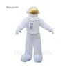 Astronauta inflável branco 5m Figura gigante Modelo Spaceman para Museu Aeroespacial Balão