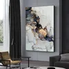 Pôster de tela de mármore preto dourado Modern Wall Art Painting Posters nórdicos e impressões imagens de parede para decoração da sala de estar