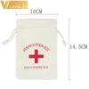 5015 Hangover Kit Fags Wedding Wedding Bag Bag Red Cross Cotton Linen Gift Facs Recover