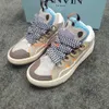 Högkvalitativa designerskor för män och kvinnor överdimensionerade flerfärgade klassiska skosnören läder lanvan Python broderade lover ace sneakers storlek 35-45