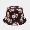 Mushroom Print Cartoon Cute Bucket Hat Panama Beach Sun Hats For Women Men Foldable Bob Outdoor Street Hip Hop Fishing Cap