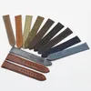 High Quality Retro Watch Strap Band 18mm 20mm 22mm 24mm Leather Watchbands Gray Black Brown Blue for Men Watch Accessories 220507