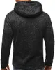 Erkek Hoodies Erkek Sweatshirts Erkekler Spor Giysileri S HOVEDED SOKAK GİYESİ Tide Jacquard Zipper Sweatshirt Erkek Kapşonlu Sonbahar Kış