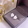 Pendientes de encanto cardíaco de alta calidad Mujeres talladas G Pendientes de cartas Diseñador de marca Diseño Geométrico Ear, joyería de lujo Valen8398732