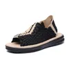 Sandals 2022 Woven Shoes Men's Summer Trend Casual Thick-soled Beach ShoesSandals