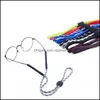 Chaînes de lunettes Accessoires de lunettes Mode Mixte Réglable Sports Strap Cordons Lunettes de soleil Eye Dhwat