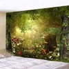 Tapestry Large Beautiful Natural Forest Mushroom Carpet Wall Hanging Hippie Lan