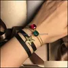 Bangle Bracelets Jewelry 2021 Gold Bracelet Gemstone Style Fashion Wholesale Candy Color Mti Faceted Crystal Women Designer 111 W2 Drop Deli