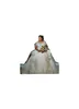 Luxe Arabische Stijl Plus Size A Line Bruidsjurken 2022 Off Shoulder Sparkly Pailletten Lace Up Bridal Party Jurken vestido Casamento251e